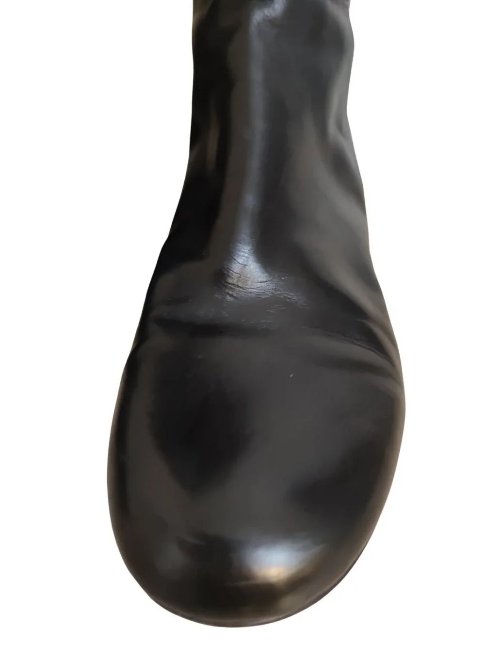 Vera Wang Lavender Black Over-the-Knee Leather Boots